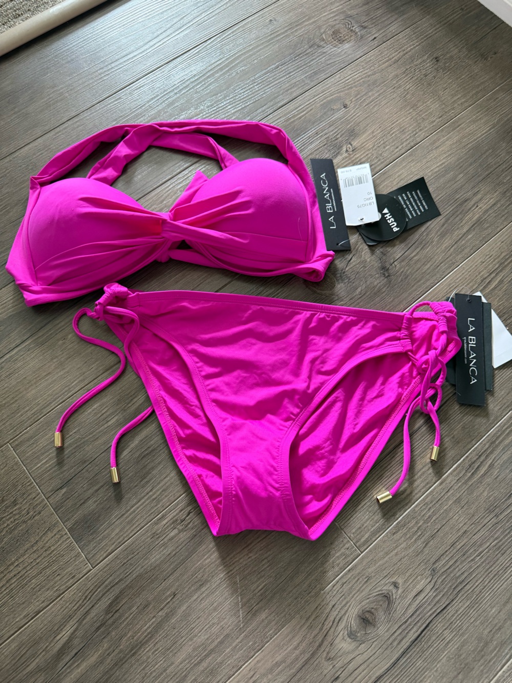 La Blanca Push Up Swim Set Size 10 NWT
